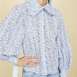 Hunter Bell Frankie Top in Ditzy Eyelet, XS
